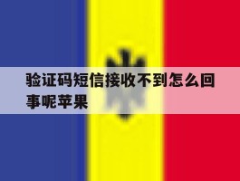 验证码短信接收不到怎么回事呢苹果