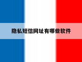 隐私短信网址有哪些软件