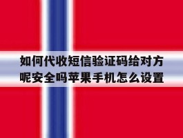 包含如何代收短信验证码给对方呢安全吗苹果手机怎么设置的词条