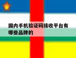 国内手机验证码接收平台有哪些品牌的的简单介绍