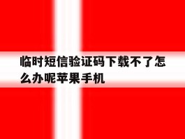 临时短信验证码下载不了怎么办呢苹果手机的简单介绍