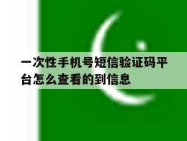 一次性手机号短信验证码平台怎么查看的到信息的简单介绍