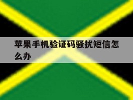苹果手机验证码骚扰短信怎么办