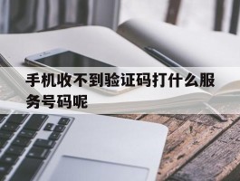 手机收不到验证码打什么服务号码呢