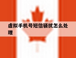 虚拟手机号短信骚扰怎么处理