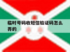 临时号码收短信验证码怎么弄的