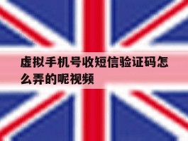 虚拟手机号收短信验证码怎么弄的呢视频