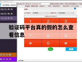 验证码平台真的假的怎么查看信息