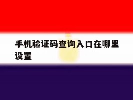 手机验证码查询入口在哪里设置