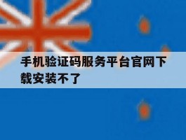 手机验证码服务平台官网下载安装不了