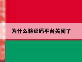 为什么验证码平台关闭了