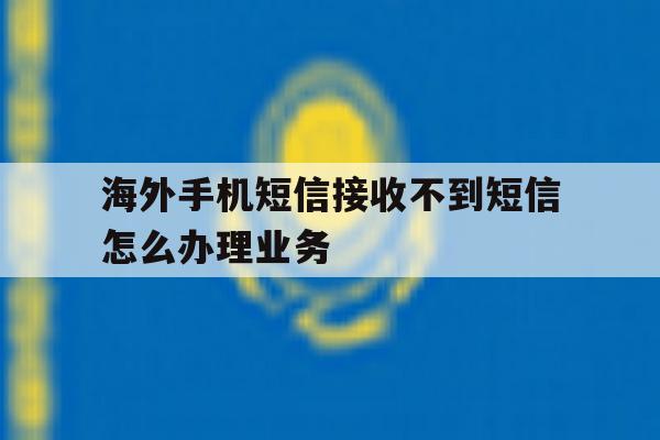海外手机短信接收不到短信怎么办理业务的简单介绍 海外手机短信接收不到短信怎么办理业务的简单介绍