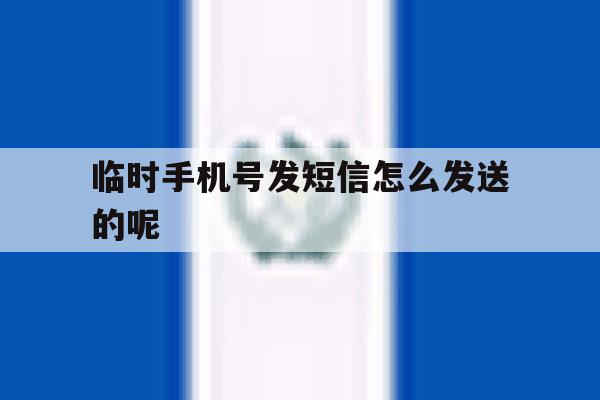 临时手机号发短信怎么发送的呢 临时手机号发短信怎么发送的呢