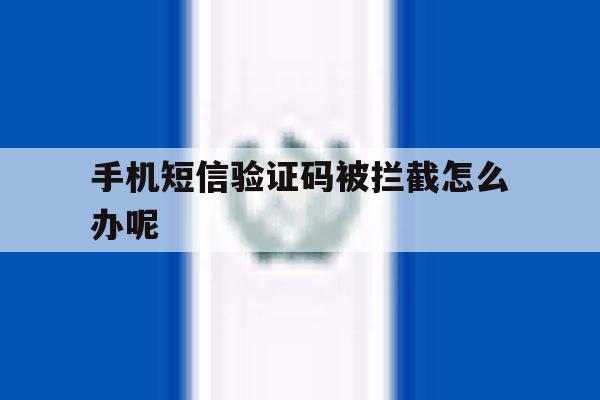 手机短信验证码被拦截怎么办呢 手机短信验证码被拦截怎么办呢