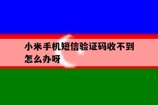 小米手机短信验证码收不到怎么办呀 小米手机短信验证码收不到怎么办呀