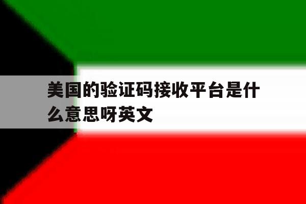 美国的验证码接收平台是什么意思呀英文 美国的验证码接收平台是什么意思呀英文