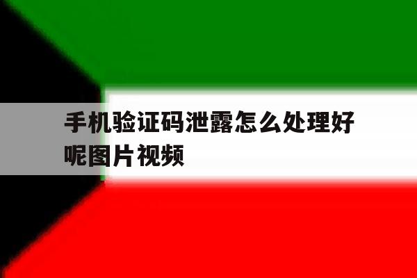 手机验证码泄露怎么处理好呢图片视频 手机验证码泄露怎么处理好呢图片视频