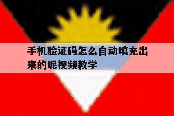 包含手机验证码怎么自动填充出来的呢视频教学的词条 包含手机验证码怎么自动填充出来的呢视频教学的词条