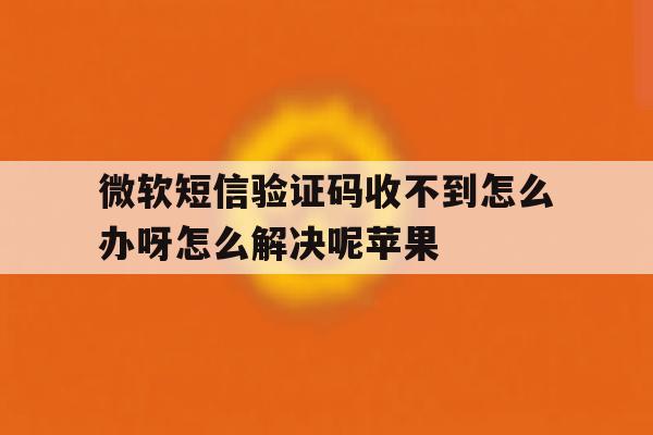 微软短信验证码收不到怎么办呀怎么解决呢苹果的简单介绍 微软短信验证码收不到怎么办呀怎么解决呢苹果的简单介绍
