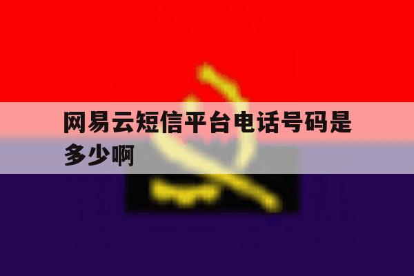 网易云短信平台电话号码是多少啊 网易云短信平台电话号码是多少啊