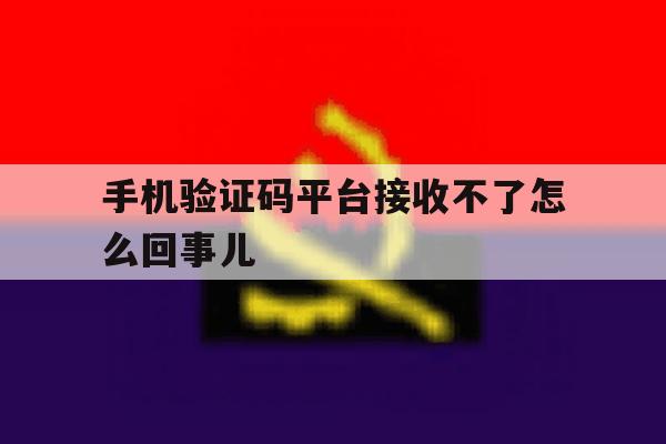手机验证码平台接收不了怎么回事儿 手机验证码平台接收不了怎么回事儿