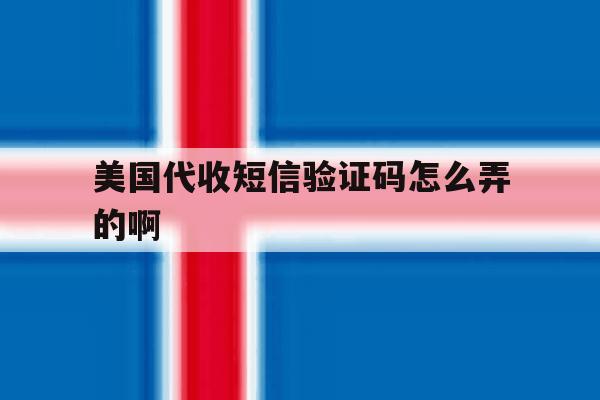 美国代收短信验证码怎么弄的啊 美国代收短信验证码怎么弄的啊