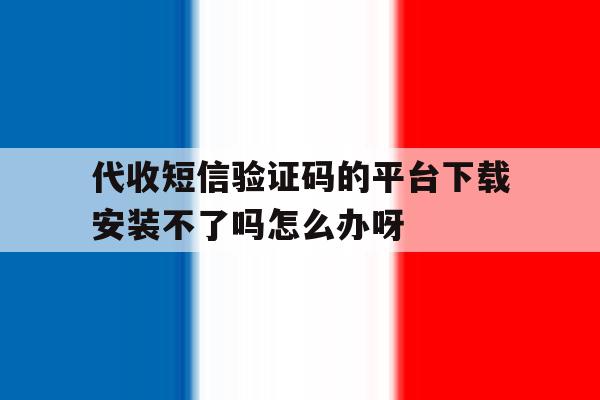 代收短信验证码的平台下载安装不了吗怎么办呀的简单介绍 代收短信验证码的平台下载安装不了吗怎么办呀的简单介绍