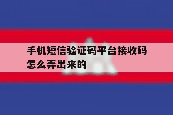 手机短信验证码平台接收码怎么弄出来的 手机短信验证码平台接收码怎么弄出来的