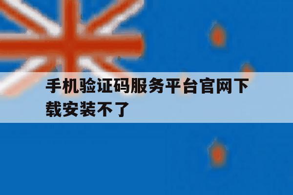 手机验证码服务平台官网下载安装不了 手机验证码服务平台官网下载安装不了