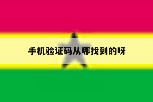 手机验证码从哪找到的呀 手机验证码从哪找到的呀