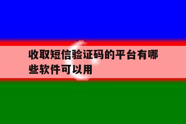 收取短信验证码的平台有哪些软件可以用 收取短信验证码的平台有哪些软件可以用