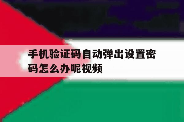 手机验证码自动弹出设置密码怎么办呢视频 手机验证码自动弹出设置密码怎么办呢视频