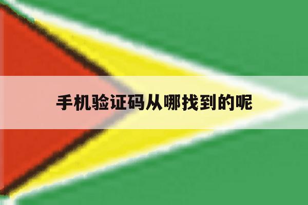 手机验证码从哪找到的呢 手机验证码从哪找到的呢